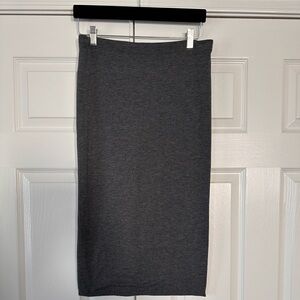 Express Gray Midi Skirt Size Medium NWT